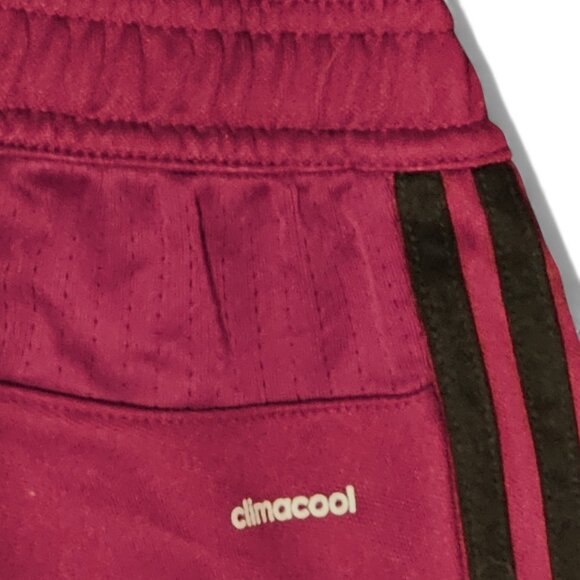 Adidas Climacool Women's XS Maroon Black Athletic Jogger 3-Stripe Zip Ankle - Picture 9 of 14